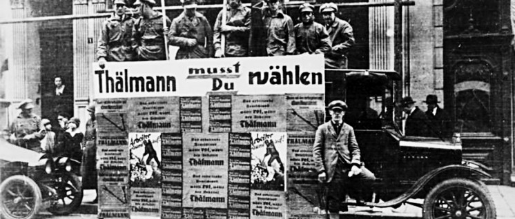 Wahlagitation zur Reichspräsidentenwahl, Essen im März 1925 (Foto: Bundesarchiv, Bild 183-14686-0026 / CC-BY-SA 3.0)