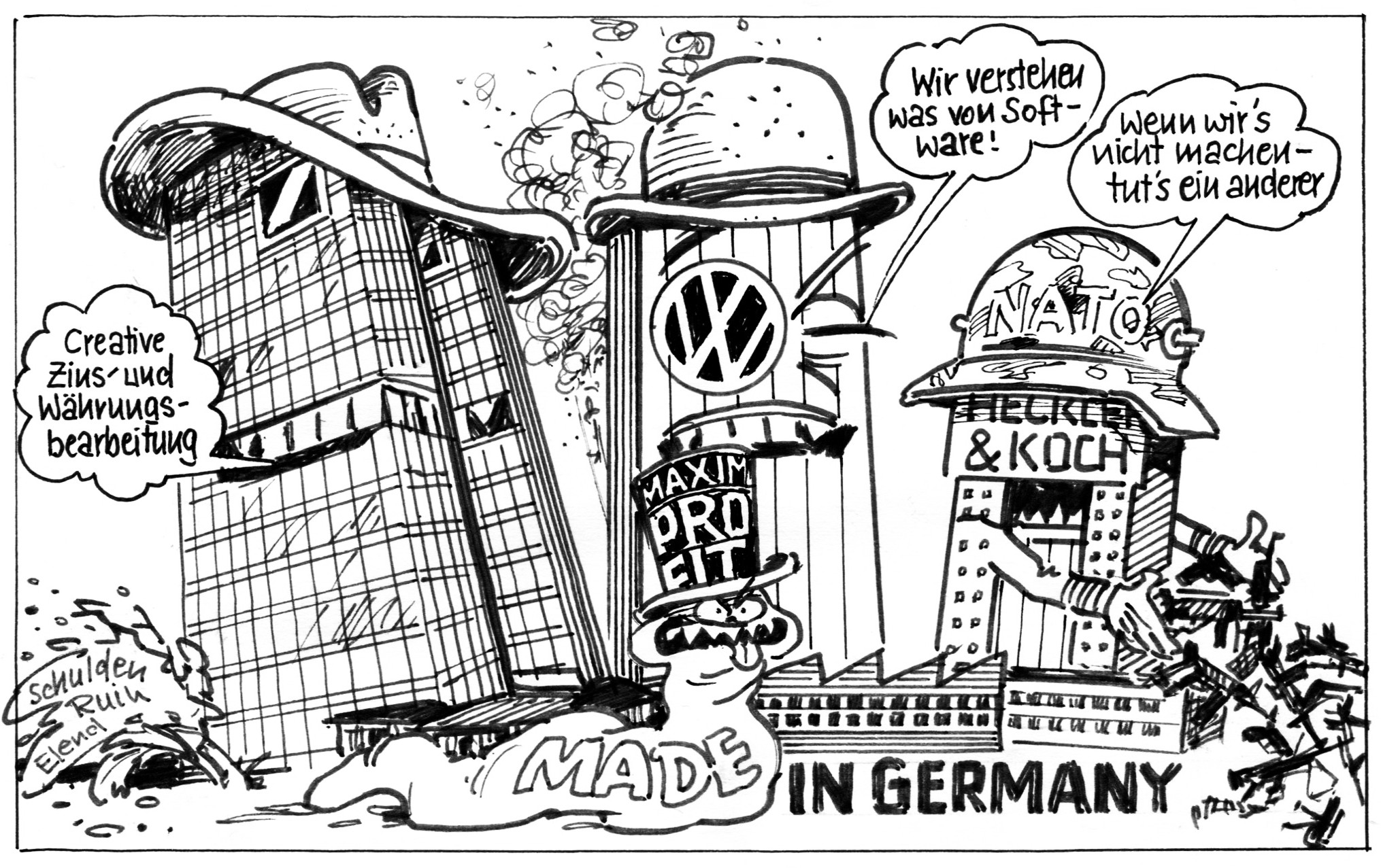 bernd buecking 29 - Bernd Bücking - Karikatur der Woche - Politik
