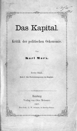 „Das Kapital“ von Karl Marx in der Ausgabe von 1867 aus der Sammlung Saitzew in der Zentralbibliothek Zürich