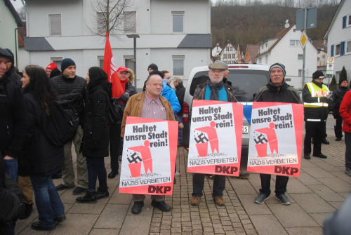 breiter protest in heidenheim - Breiter Protest in Heidenheim - Antifaschismus - Aktion