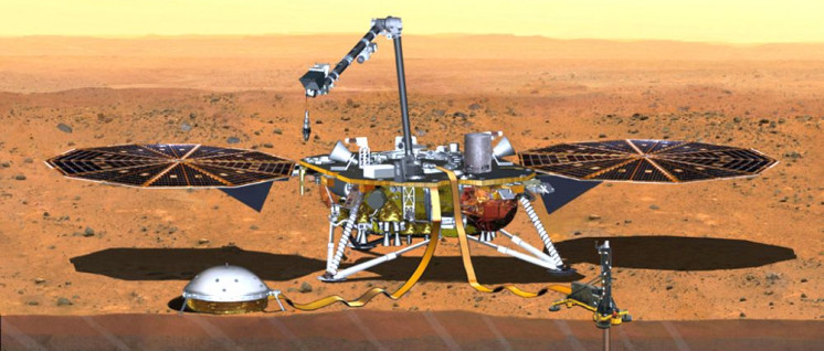 InSight ist die erste Mission zum Mars, die das Innere des Planeten untersuchen soll. (Foto: NASA/JPL-Caltech)