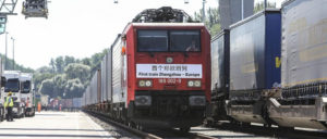 Der erste Güterzug aus Zhengzhou traf 2013 in Hamburg ein. (Foto: Deutsche Bahn AG/Michael Rauhe)