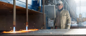 Bearbeitung von Stahlbrammen bei Thyssenkrupp in Duisburg-Süd (Foto: Thyssenkrupp Steel Europe)