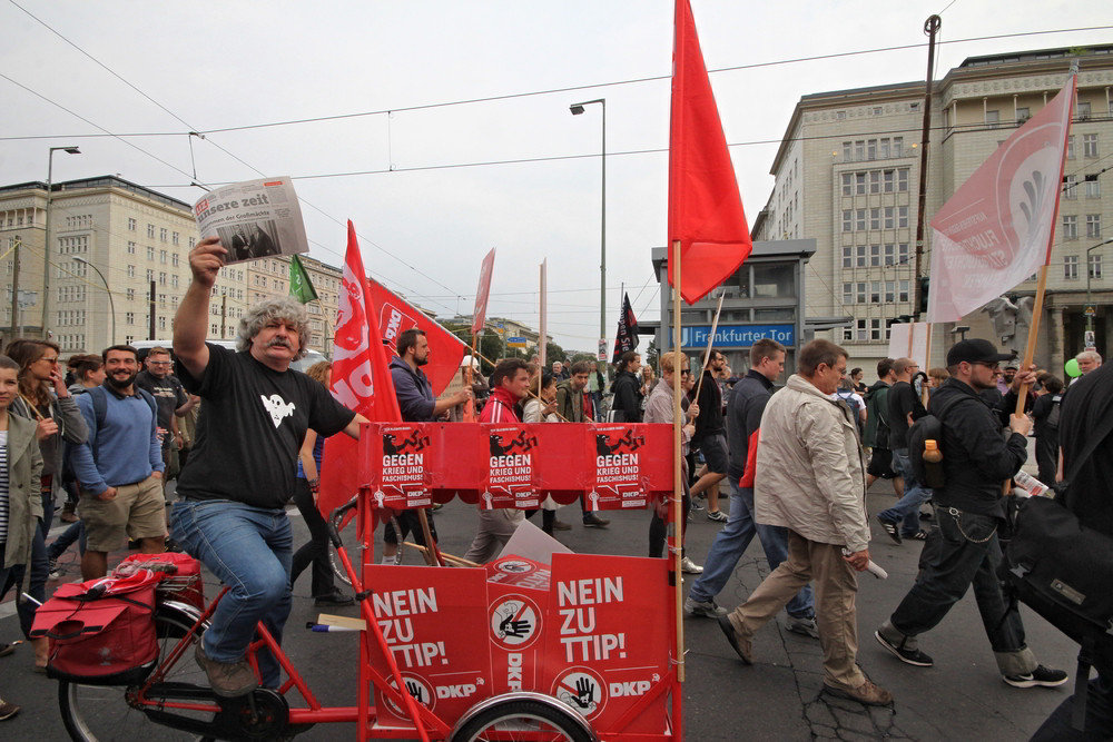 Aktiver DKP-Wahlkampf auch auf der Demo gegen TTIP und Ceta am 17. September in Berlin