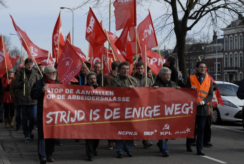 Auftaktdemo zur 4-Parteien-Konferenz in Groningen 2015