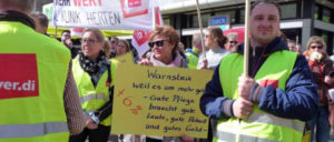 ver.di-Aktiontag in Dortmund im April 2016 (Foto: UZ-Archiv)