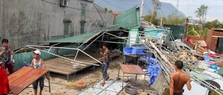 Sturmschäden in Hà Tinh, einer Küstenregion im Norden Vietnams. (Foto: zing.vn)