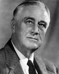 Franlin Delano Roosevelt, US-Präsident von 1933 bis zu seinem Tod 1945