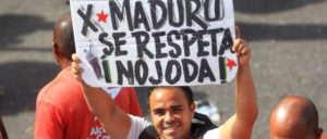 „Ich habe Maduro gewählt, respektiert das, verdammt!“ (Foto: albaciudad)