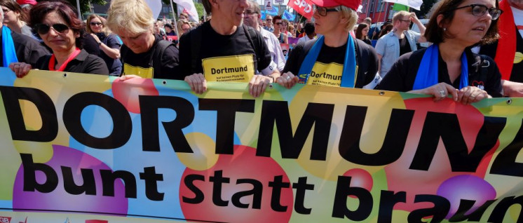 10 000 Menschen protestierten beim letzten Aufmarsch der Rechten in Dortmund (Foto: r-mediabase.eu)