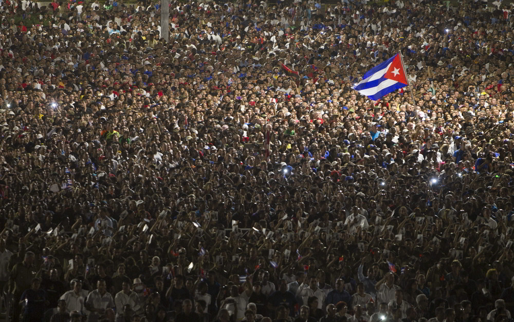 Abschied von Fidel auf dem Platz der Revolution in Havanna