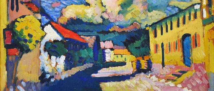 Wassili Kandinski, Murnau, Dorfstraße (1908)