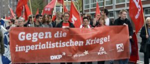 Rund 200 Kommunistinnen und Kommunisten aus fünf Ländern demonstrierten in Münster (Foto: Tom Brenner)