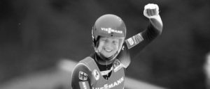 Sportsoldatin und Silbermedaillen-Gewinnerin (Rodeln, Einsitzer) Dajana Eitberger (Altenberg 2017).