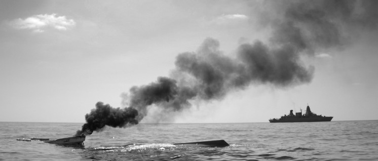 ATALANTA-Einsatz: Vor der somalischen Küste patrouilliert die Fregatte „Hamburg“  (14.12.2010.) (Foto: ©Bundeswehr/Laudan)