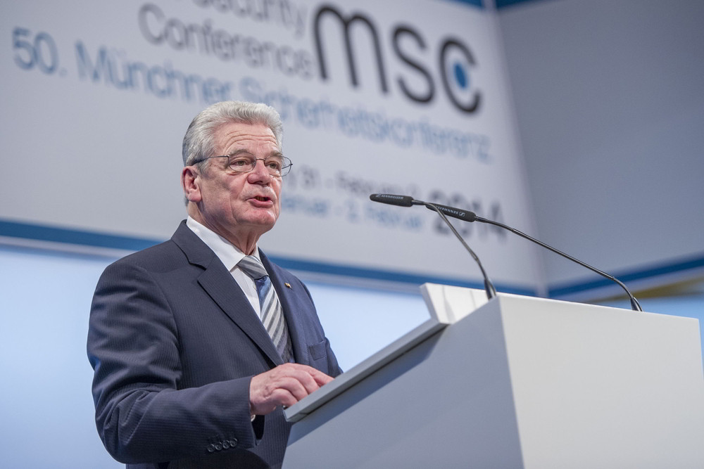 Gauck auf der Münchener Sicherheitskonferenz 2010