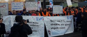 Mit kämpferischen Aktionen setzte die EVG einen Tarifvertrag mit Wahlmodell durch. (Foto: EVG)