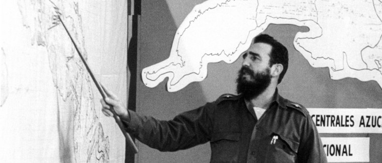Fidel Castro erläutert das Ergebnis der Zuckerrohrernte 1970 (Foto: Prensa Latina)