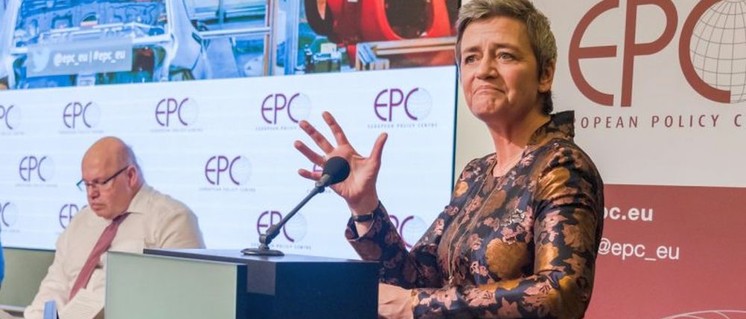 Peter Altmeier und Margrethe Vestager bei einer Industrietagung im April 2019
                          (Foto: EPC)