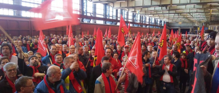 Warnstreik bei VW in Braunschweig am 1. Februar. (Foto: UZ)