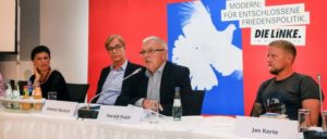 Friedenspolitik mit General a. D.: Harald Kujat bei der Klausurtagung der Linksfraktion. (Foto: Fraktion „Die Linke“ im Bundestag)