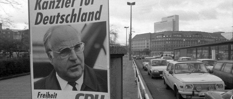 Wahlkampfdemagogie Anfang der 1990er Jahre: Was versprachen Helmut Kohl und Kumpane nicht alles an blühenden Landschaften und was gingen ihn und seinesgleichen ihr Geschwätz von gestern dann noch an? (Foto: Harald Kirschner, Bundesarchiv B 146)