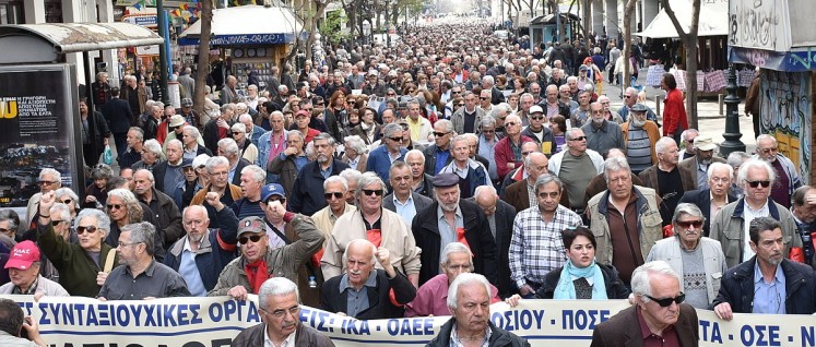 Demonstration von Rentnern in Athen (4. April 2017) (Foto: PAME )