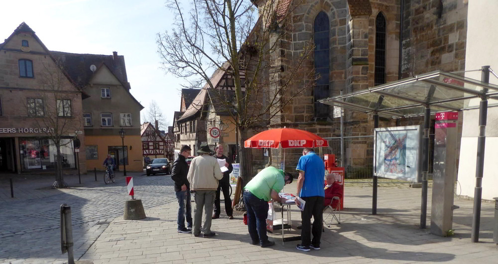 DKP-Infostand in Lauf