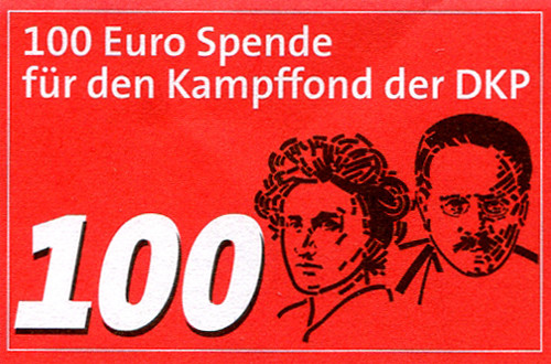 100 € Spende für den Kampffonds der DKP