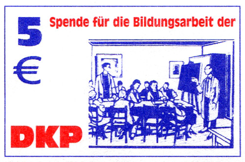 5 € Spende für die Bildungsarbeit der DKP