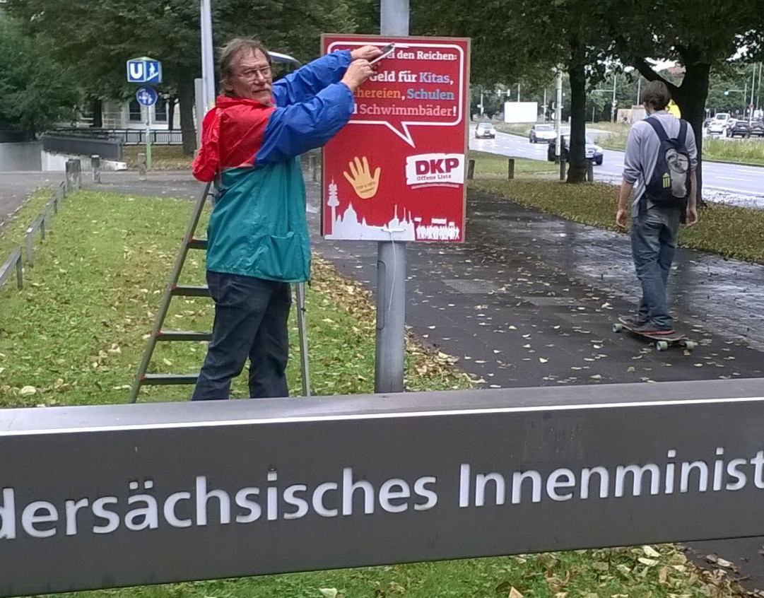 Matthias Wietzer im Wahlkampf