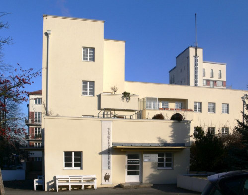 Ein Haus der Weißenhofsiedlung in Stuttgart