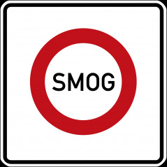 Zeichen 270 – Verkehrsverbot bei Smog. Seit 2008 ungültig.