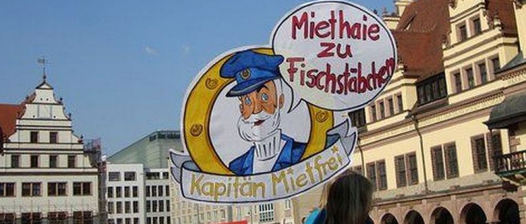 Demonstration gegen Verdrängung und Mietenwahnsinn am 6. April in Leipzig (Foto: Herbert Münchow)
