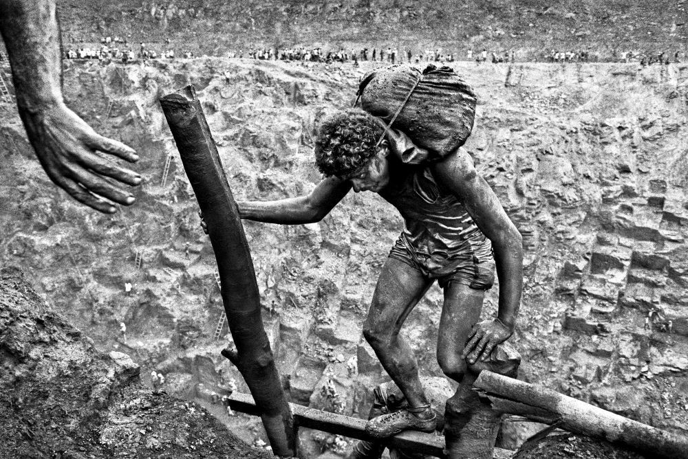 Goldmine in Serra Pelada, Bundesstaat Pará, Brasilien, 1986