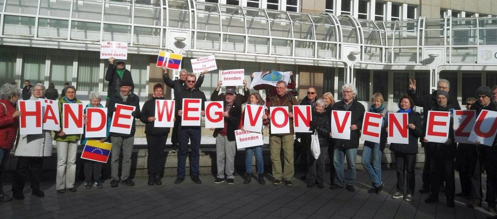 Hände weg von Venezuela, Düsseldorf am 24. Februar