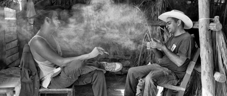 Tabakschuppen, Finca Rene Rivera, Valle de Viñales, Pinar del Río, 2015 (Foto: Elliott Erwitt, aus „Cuba“)