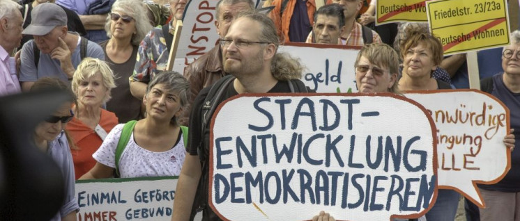 Eine demokratische Stadtentwicklung ist mit „Deutsche Wohnen“ nicht zu machen. (Foto: Fraktion DIE LINKE. im Bundestag)