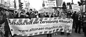 Demonstration gegen die Wohnsituation in Hamburg-Altona (Foto: Rasande Tyskar/flickr.com/CC BY-NC 2.0)