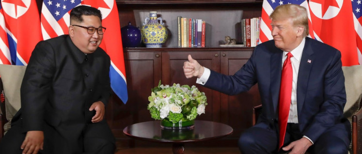 Für Südkoreas Rechte ein Sicherheitsrisiko, für die Wirtschaft Hoffnung auf Profite: das Treffen zwischen Kim und Trump (Foto: Gemeinfrei)