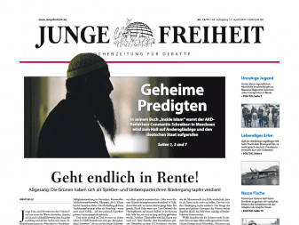 rechtsaussen mit scharnierfunktion - Rechtsaußen mit Scharnierfunktion - Junge Freiheit, Vermischtes - Die letzte Seite