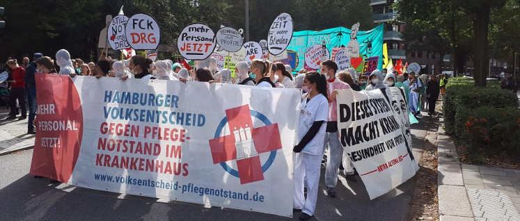 Das Hamburger Pflegebündnis befürchtet die Verlängerung des Pflegenotstands in der Hansestadt. (Foto: Hamburger Bündnis für mehr Personal im Krankenhaus)