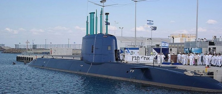 U-Boot Dolfin von ThyssenKrupp (Foto: [url=https://de.wikipedia.org/wiki/Israelische_Marine#/media/File:INS_Tanin_(1).jpg]Ilan Rom/Wikimedia Commons[/url])