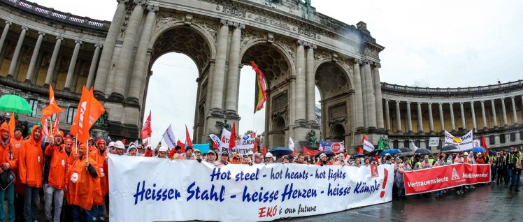 Europäischer Stahlaktionstag, Brüssel, 9.11.2016 (Foto: Thomas Range)