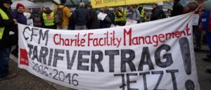 Streik bei Vivantes und Charité Facility Management (Foto: Gabriele Senft)