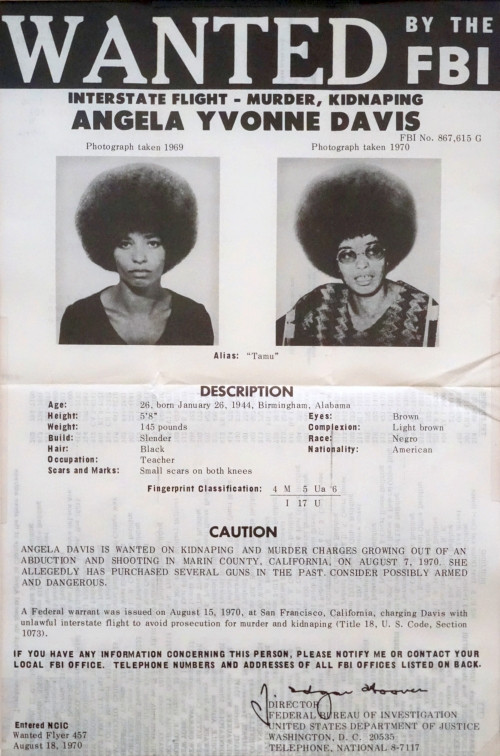 FBI-Steckbrief von 1970