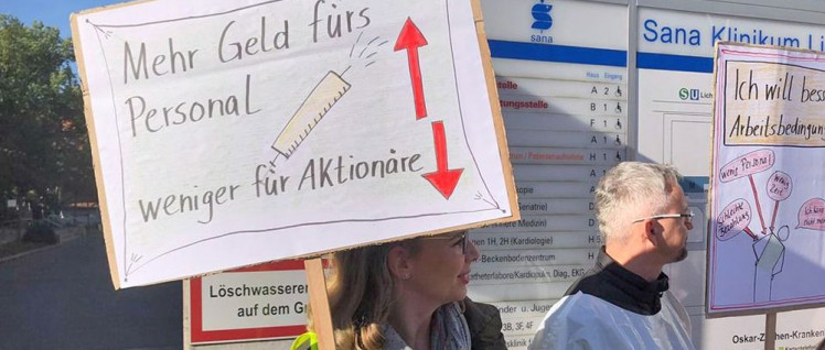 Die Sana-Beschäftigten haben gezeigt, dass sie für ihre Interessen auch streiken können. (Foto: privat)