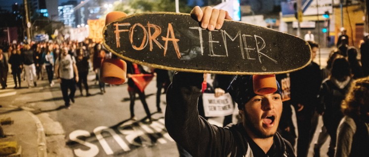 „Temer raus“. Proteste gegen Temer, vergangene Woche in São Paulo (Foto: Eduardo Figueiredo / Mídia NINJA)