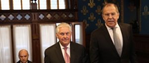 US-Außenminister Rex Tillerson und der russische Außenminister Sergei Lawrow vor ihrem Treffen in Moskau (Foto: U.S. Department of State)