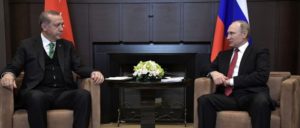 Schon etwas angenähert: Der türkische Präsident Erdogan zu Besuch bei Russlands Präsident Putin (3. Mai 2017) (Foto: kremlin.ru)